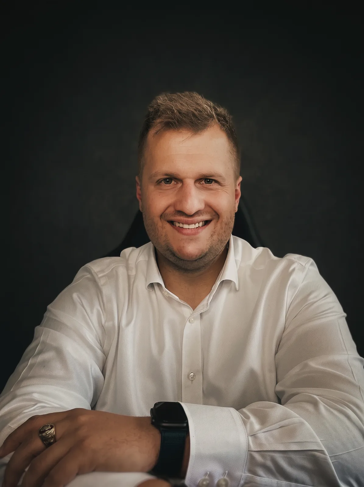 Marcus Böhme, Der Vermögensarchitekt, in seinem Büro in Stockach